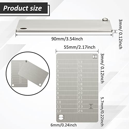 4 Plates Steel Wallet Crypto Cryptocurrency Seed Storage Crypto Wallet for Bitcoin Hardware Cold Backup, Compatible with BIP39 Hardware(Stainless Steel Classic Color) - Image 2