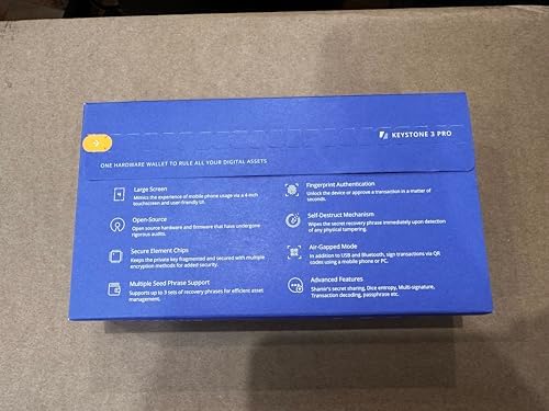 Keystone - Cryptocurrency Hardware Wallet Air-gapped, 4-inch Touch Screen, Store Your Crypto Securely (Keystone 3 Pro) - Image 11