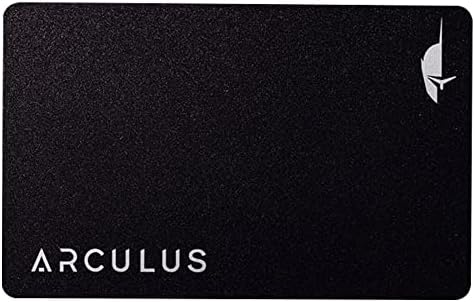 Arculus® Crypto Cold Storage Wallet, Secure Bitcoin Wallet, Crypto Hardware Wallet for NFTs, Ethereum, Bitcoin, Cardano & Other Cryptocurrencies, 3-Factor Authentication, Black