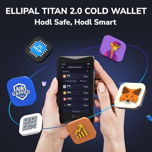 ELLIPAL Titan 2.0 Crypto Cold Wallet, Hardware Wallet, 100% Offline, Air-gapped - The Most Secure Crypto Wallet for 10000+ Coins & Tokens & NFTs - Image 2