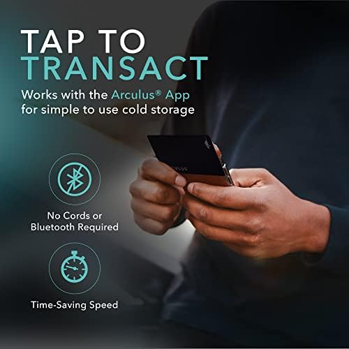 Arculus® Crypto Cold Storage Wallet, Secure Bitcoin Wallet, Crypto Hardware Wallet for NFTs, Ethereum, Bitcoin, Cardano & Other Cryptocurrencies, 3-Factor Authentication, Black - Image 7