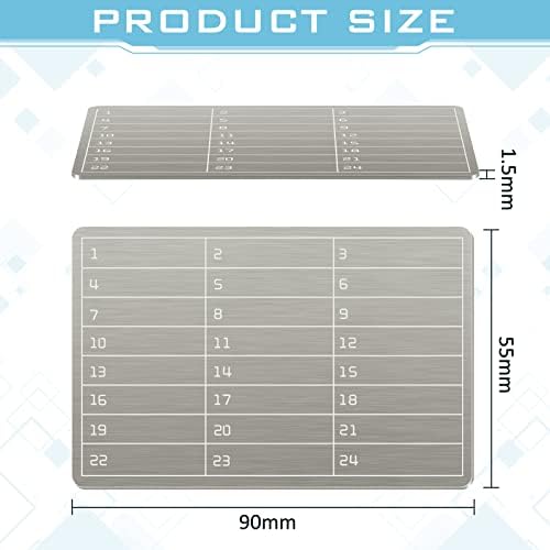 6 Plates Steel Wallet Crypto Cryptocurrency Seed Storage Crypto Wallet for Bitcoin Hardware Cold Backup - Image 2