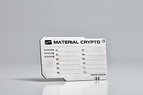 Material Crypto DIY | Indestructible Steel Cryptocurrency Wallet | Compatible with Seed Phrase, Ledger, Trezor, Ethereum, Keystone, etc - Image 2