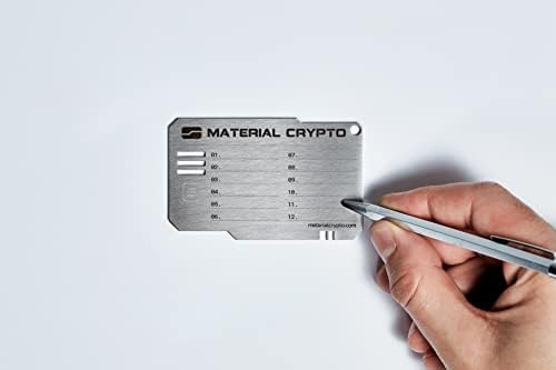 Material Crypto DIY | Indestructible Steel Cryptocurrency Wallet | Compatible with Seed Phrase, Ledger, Trezor, Ethereum, Keystone, etc - Image 5