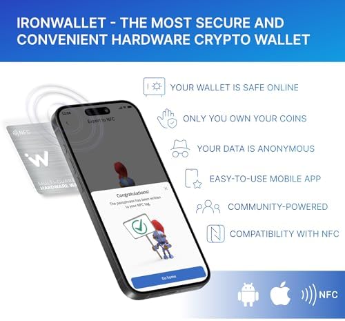 NFC Crypto Wallet - Pack of 2 cards - Metal Design Card for Cold Crypto Wallet - Storage for Bitcoin, Ethereum & Others - Offline Hardware Wallet with Increased Security - Seed Phrase - Image 5