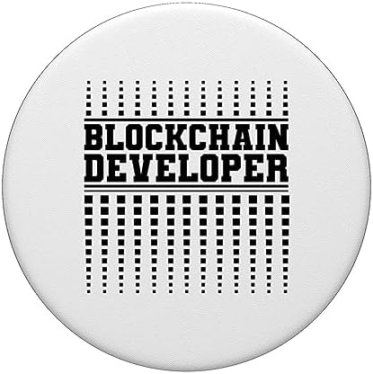 Blockchain Developer - Crypto Coding - Pro Software Dev PopSockets Swappable PopGrip - Image 3