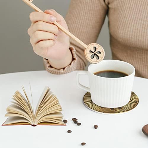 Coasters for Drinks Set of 6, Bitcoin Crypto BTC Drink Coasters for Coffee Table, Cute Farmhouse Leather Coaster for Cup Kitchen Bar Home Decor Housewarming Gift - Image 4
