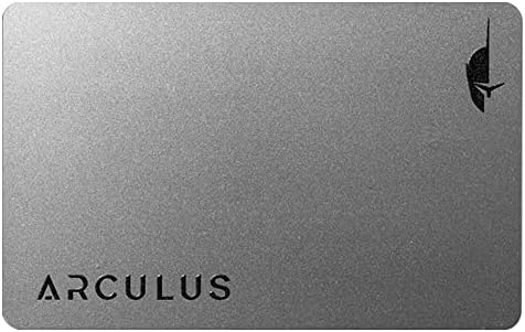 Arculus Crypto Cold Storage Wallet, Secure Bitcoin & Ethereum Wallet, 3-Factor Authentication, Silver