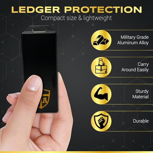 Case - Protective Case for Ledger Nano X, S, S Plus | Water, Fire & Shock Resistant Hardware Crypto Currency Cold Storage Wallet Bitcoin Ethereum XRP Holder | USB Drive, Yubikey (Black) - Image 6