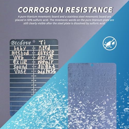 Electric Four-Plate Engraving Set - Titanium Crypto Seed Phrase Storage | Fireproof, Corrosion-Resistant, Rust-Free | Compatible with Ledger MetaMask Safapal All Software and Hardware Wallets - Image 3